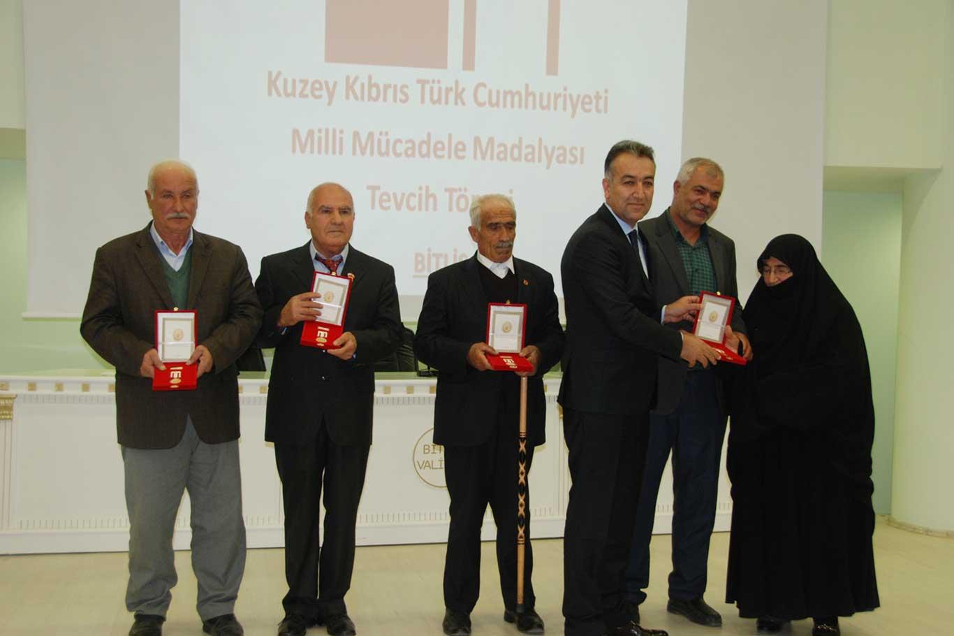 Kıbrıs gazilerine "Mili Mücadele Madalyası" verildi